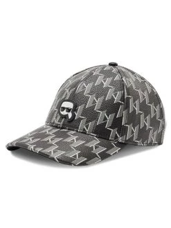 KARL LAGERFELD Γυναίκες Καπέλα Μπέιζμπολ Καπέλο Jockey Ikonik Monogram 225W3410 Μαύρο Μαύρο