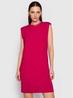KARL LAGERFELD Γυναίκες Καθημερινά Φορέματα Φόρεμα καθημερινό 220W1353 Ροζ Regular Fit Ροζ