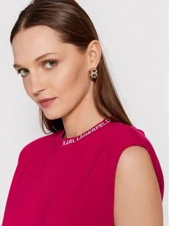 KARL LAGERFELD Γυναίκες Καθημερινά Φορέματα Φόρεμα καθημερινό 220W1353 Ροζ Regular Fit Ροζ -KARL LAGERFELD Κατάστημα unnamed file 2743