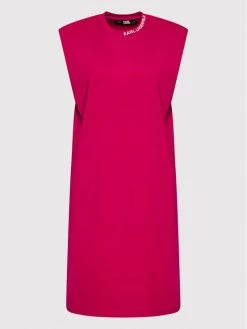 KARL LAGERFELD Γυναίκες Καθημερινά Φορέματα Φόρεμα καθημερινό 220W1353 Ροζ Regular Fit Ροζ -KARL LAGERFELD Κατάστημα unnamed file 2744