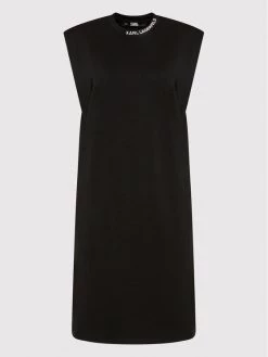 KARL LAGERFELD Γυναίκες Καθημερινά Φορέματα Φόρεμα καθημερινό 220W1353 Μαύρο Regular Fit Μαύρο -KARL LAGERFELD Κατάστημα unnamed file 2749