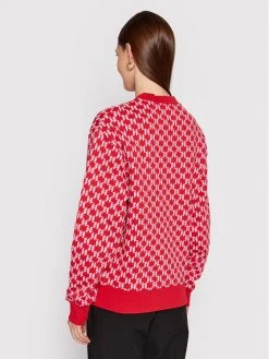 KARL LAGERFELD Γυναίκες Μπλούζες Μπλούζα Ikonik All-Over Monogram 220W1884 Κόκκινο Relaxed Fit Κόκκινο -KARL LAGERFELD Κατάστημα unnamed file 2752