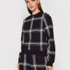 KARL LAGERFELD Γυναίκες Μπλούζες Μπλούζα Check Printed 220W1806 Μαύρο Relaxed Fit Μαύρο