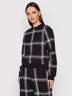 KARL LAGERFELD Γυναίκες Μπλούζες Μπλούζα Check Printed 220W1806 Μαύρο Relaxed Fit Μαύρο