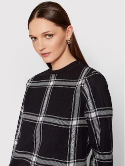 KARL LAGERFELD Γυναίκες Μπλούζες Μπλούζα Check Printed 220W1806 Μαύρο Relaxed Fit Μαύρο -KARL LAGERFELD Κατάστημα unnamed file 2768