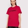 KARL LAGERFELD Γυναίκες T-shirts T-Shirt Ikonik Animal Logo 220W1780 Ροζ Regular Fit Ροζ