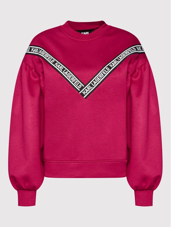 KARL LAGERFELD Γυναίκες Μπλούζες Μπλούζα Bi-Colour Logo 220W1802 Ροζ Relaxed Fit Ροζ 5 KARL LAGERFELD Γυναίκες Μπλούζες Μπλούζα Bi-Colour Logo 220W1802 Ροζ Relaxed Fit Ροζ - Image 5