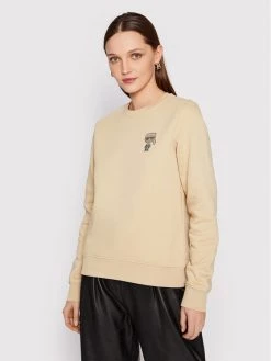 KARL LAGERFELD Γυναίκες Μπλούζες Μπλούζα Ikonik Mini 216W1831 Μπεζ Relaxed Fit Μπεζ