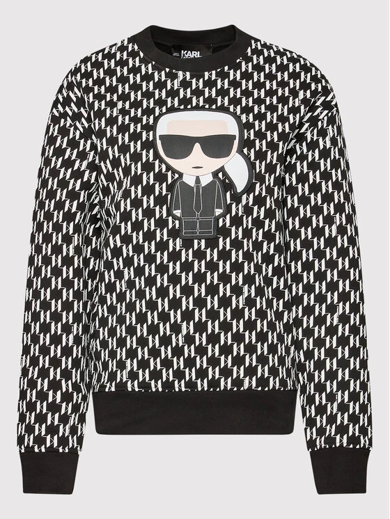 KARL LAGERFELD Γυναίκες Μπλούζες Μπλούζα Ikonik Monogram 220W1884 Μαύρο Relaxed Fit Μαύρο 5 KARL LAGERFELD Γυναίκες Μπλούζες Μπλούζα Ikonik Monogram 220W1884 Μαύρο Relaxed Fit Μαύρο - Image 5