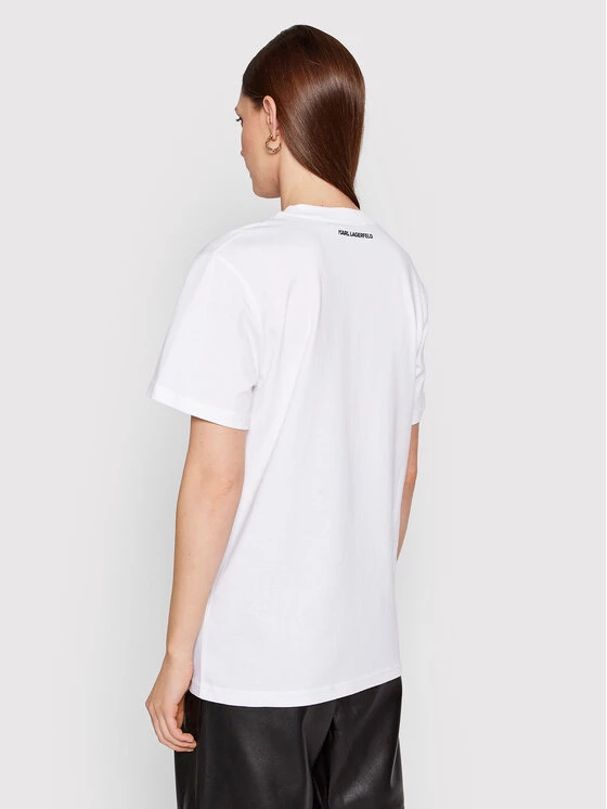 KARL LAGERFELD Γυναίκες T-shirts T-Shirt Ikonik Animal Logo 220W1780 Λευκό Regular Fit Λευκό 3 KARL LAGERFELD Γυναίκες T-shirts T-Shirt Ikonik Animal Logo 220W1780 Λευκό Regular Fit Λευκό - Image 3