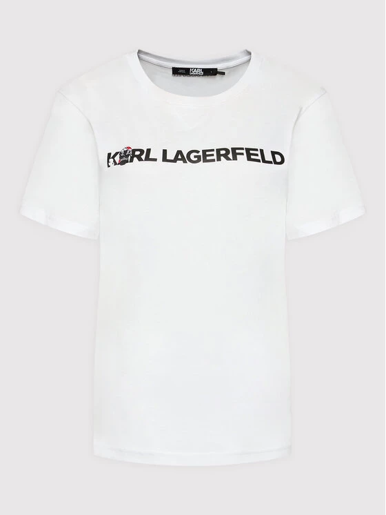KARL LAGERFELD Γυναίκες T-shirts T-Shirt Ikonik Animal Logo 220W1780 Λευκό Regular Fit Λευκό 5 KARL LAGERFELD Γυναίκες T-shirts T-Shirt Ikonik Animal Logo 220W1780 Λευκό Regular Fit Λευκό - Image 5