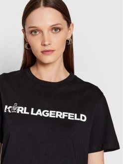 KARL LAGERFELD Γυναίκες T-shirts T-Shirt Ikonik Animal 220W1780 Μαύρο Regular Fit Μαύρο -KARL LAGERFELD Κατάστημα unnamed file 2798