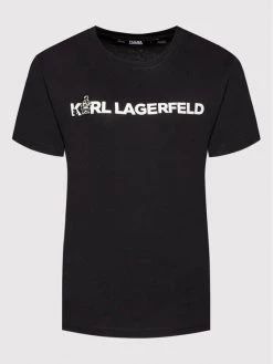 KARL LAGERFELD Γυναίκες T-shirts T-Shirt Ikonik Animal 220W1780 Μαύρο Regular Fit Μαύρο -KARL LAGERFELD Κατάστημα unnamed file 2799