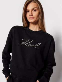 KARL LAGERFELD Γυναίκες Μπλούζες Χωρίς Φερμουάρ Μπλούζα 216W1811 Μαύρο Relaxed Fit Μαύρο -KARL LAGERFELD Κατάστημα unnamed file 28