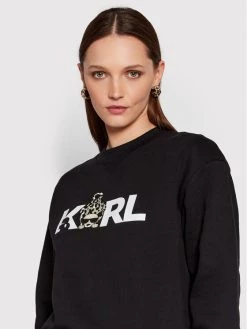 KARL LAGERFELD Γυναίκες Μπλούζες Μπλούζα Ikonik Animal 220W1882 Μαύρο Relaxed Fit Μαύρο -KARL LAGERFELD Κατάστημα unnamed file 2808