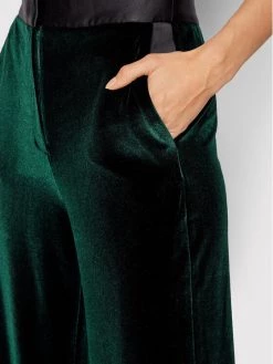 KARL LAGERFELD Γυναίκες Υφασμάτινα Παντελόνια Παντελόνι υφασμάτινο Velvet 216W1003 Πράσινο Regular Fit Πράσινο -KARL LAGERFELD Κατάστημα unnamed file 281