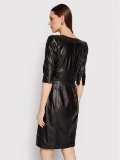 KARL LAGERFELD Γυναίκες Δερμάτινα Φορέματα Φόρεμα δερμάτινο 220W1902 Μαύρο Slim Fit Μαύρο -KARL LAGERFELD Κατάστημα unnamed file 2812