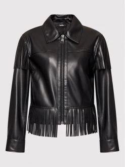 KARL LAGERFELD Γυναίκες Δερμάτινα Μπουφάν Μπουφάν από απομίμηση δέρματος Fringe 220W1405 Μαύρο Regular Fit Μαύρο 11 KARL LAGERFELD Γυναίκες Δερμάτινα Μπουφάν Μπουφάν από απομίμηση δέρματος Fringe 220W1405 Μαύρο Regular Fit Μαύρο -KARL LAGERFELD Κατάστημα unnamed file 2820