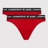 KARL LAGERFELD Γυναίκες Κλασικά Σλιπ Σετ 2 τεμάχια στρίνγκ 211W2127 Κόκκινο Κόκκινο