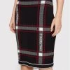 KARL LAGERFELD Γυναίκες Φούστες Pencil Φούστα Pencil Check Knitted 220W1230 Μαύρο Slim Fit Μαύρο