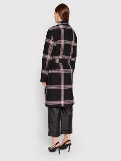 KARL LAGERFELD Γυναίκες Μεταβατικά Παλτά Παλτό μεταβατικό Logo Check 220W1582 Μαύρο Relaxed Fit Μαύρο -KARL LAGERFELD Κατάστημα unnamed file 2913