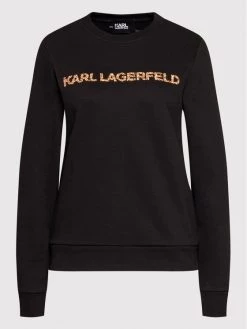 KARL LAGERFELD Γυναίκες Μπλούζες Μπλούζα Kandy Krush Logo 216W1810 Μαύρο Regular Fit Μαύρο -KARL LAGERFELD Κατάστημα unnamed file 292