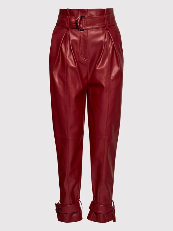 KARL LAGERFELD Γυναίκες Δερμάτινα Παντελόνια Παντελόνι από απομίμηση δέρματος Faux 216W1004 Μπορντό Regular Fit Μπορντό 5 KARL LAGERFELD Γυναίκες Δερμάτινα Παντελόνια Παντελόνι από απομίμηση δέρματος Faux 216W1004 Μπορντό Regular Fit Μπορντό - Image 5