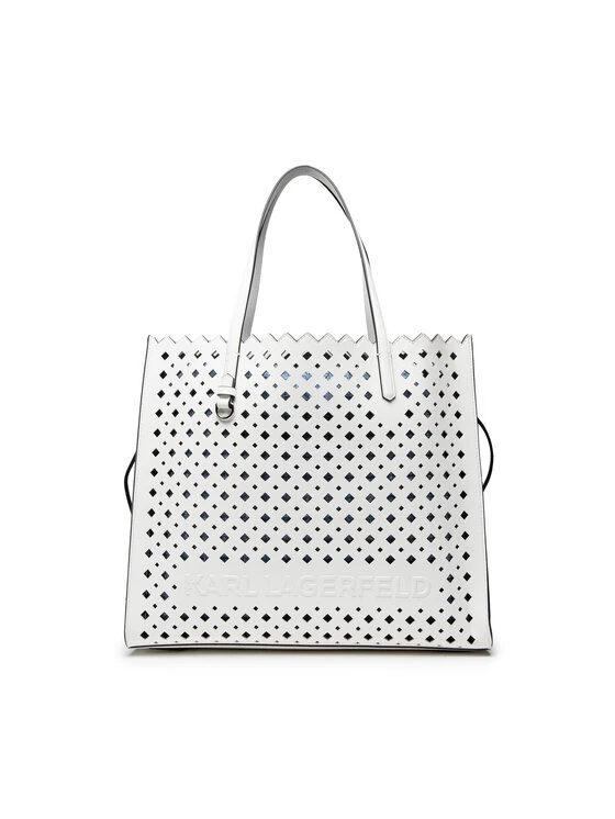 KARL LAGERFELD Γυναίκες Τσάντες Shoppers Τσάντα 221W3059 Λευκό Λευκό 1 KARL LAGERFELD Γυναίκες Τσάντες Shoppers Τσάντα 221W3059 Λευκό Λευκό