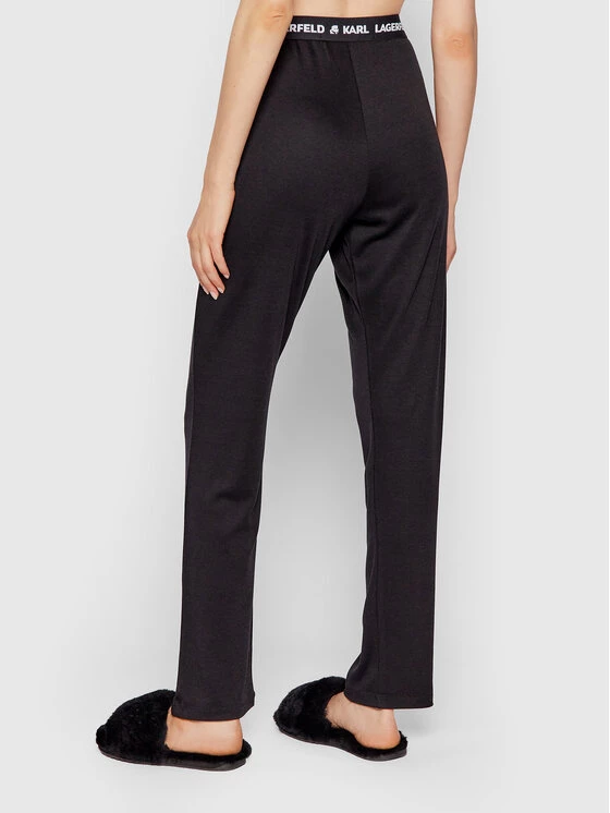 KARL LAGERFELD Γυναίκες Παντελόνια Πιτζάμας Παντελόνι πιτζάμας 215M2182 Μαύρο Μαύρο 3 KARL LAGERFELD Γυναίκες Παντελόνια Πιτζάμας Παντελόνι πιτζάμας 215M2182 Μαύρο Μαύρο - Image 3