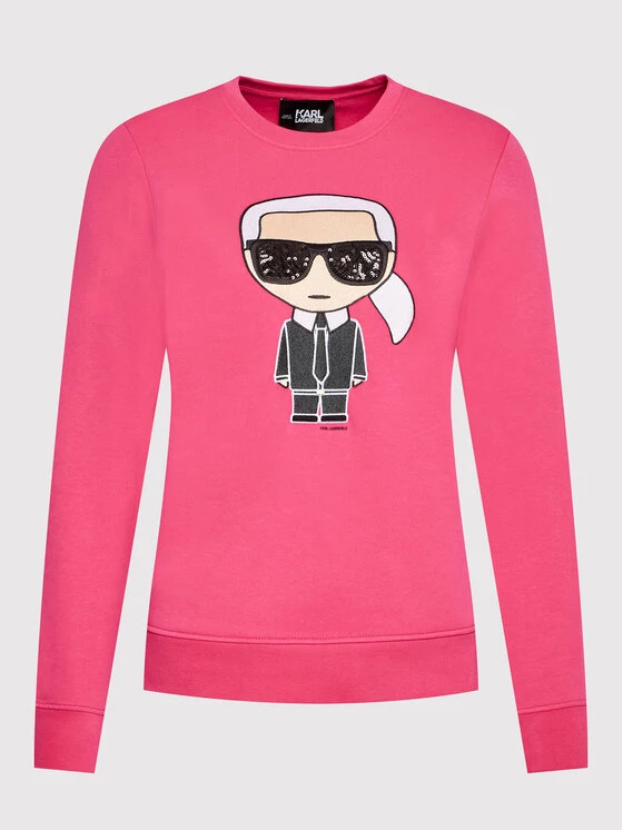 KARL LAGERFELD Γυναίκες Μπλούζες Μπλούζα Ikonik 210W1820 Ροζ Regular Fit Ροζ 5 KARL LAGERFELD Γυναίκες Μπλούζες Μπλούζα Ikonik 210W1820 Ροζ Regular Fit Ροζ - Image 5