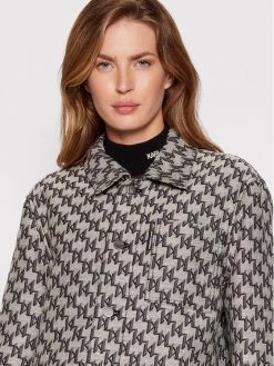 KARL LAGERFELD Γυναίκες Μεταβατικά Μπουφάν Μπουφάν μεταβατικό Monogram 221W1483 Μπεζ Regular Fit Μπεζ -KARL LAGERFELD Κατάστημα unnamed file 3158