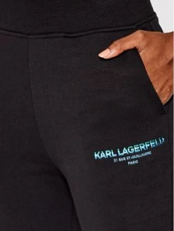 KARL LAGERFELD Γυναίκες Παντελόνια Φόρμας Παντελόνι φόρμας Graphic Logo 215W1051 Μαύρο Slim Fit Μαύρο -KARL LAGERFELD Κατάστημα unnamed file 316