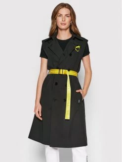 KARL LAGERFELD Γυναίκες Καπαρντίνες Καπαρτίνα SMILEY WORLD 221W1581 Μαύρο Regular Fit Μαύρο -KARL LAGERFELD Κατάστημα unnamed file 3168