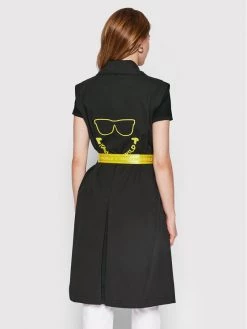 KARL LAGERFELD Γυναίκες Καπαρντίνες Καπαρτίνα SMILEY WORLD 221W1581 Μαύρο Regular Fit Μαύρο -KARL LAGERFELD Κατάστημα unnamed file 3169