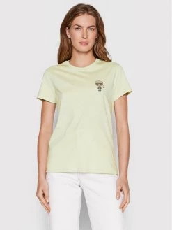 KARL LAGERFELD Γυναίκες T-shirts T-Shirt Ikonik Mini 216W1731 Πράσινο Regular Fit Πράσινο