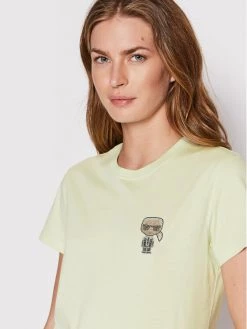 KARL LAGERFELD Γυναίκες T-shirts T-Shirt Ikonik Mini 216W1731 Πράσινο Regular Fit Πράσινο -KARL LAGERFELD Κατάστημα unnamed file 3179