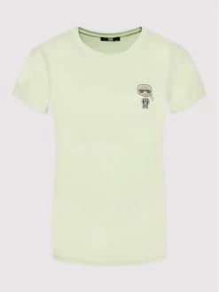KARL LAGERFELD Γυναίκες T-shirts T-Shirt Ikonik Mini 216W1731 Πράσινο Regular Fit Πράσινο -KARL LAGERFELD Κατάστημα unnamed file 3180