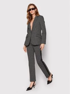 KARL LAGERFELD Γυναίκες Υφασμάτινα Παντελόνια Παντελόνι υφασμάτινο 221W1005 Μαύρο Bootcut Fit Μαύρο -KARL LAGERFELD Κατάστημα unnamed file 3183