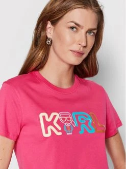 KARL LAGERFELD Γυναίκες T-shirts T-Shirt Jelly Mini Logo 221W1703 Ροζ Regular Fit Ροζ -KARL LAGERFELD Κατάστημα unnamed file 3200