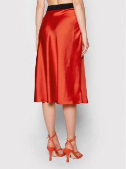 KARL LAGERFELD Γυναίκες Φούστα Midi Logo 221W1202 Κόκκινο Regular Fit Κόκκινο -KARL LAGERFELD Κατάστημα unnamed file 3214