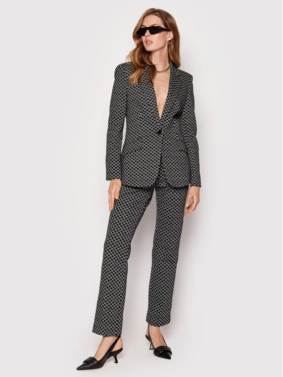 KARL LAGERFELD Γυναίκες Σακάκια & Μπλέιζερ Μπλέιζερ Punto 221W1407 Μαύρο Regular Fit Μαύρο 2 KARL LAGERFELD Γυναίκες Σακάκια & Μπλέιζερ Μπλέιζερ Punto 221W1407 Μαύρο Regular Fit Μαύρο - Image 2