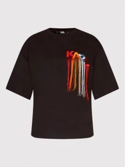 KARL LAGERFELD Γυναίκες T-shirts T-Shirt Fringe Logo 221W1707 Μαύρο Relaxed Fit Μαύρο 9 KARL LAGERFELD Γυναίκες T-shirts T-Shirt Fringe Logo 221W1707 Μαύρο Relaxed Fit Μαύρο -KARL LAGERFELD Κατάστημα unnamed file 3266