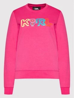 KARL LAGERFELD Γυναίκες Μπλούζες Μπλούζα Jelly Mini Logo 221W1800 Ροζ Regular Fit Ροζ -KARL LAGERFELD Κατάστημα unnamed file 3271