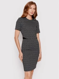 KARL LAGERFELD Γυναίκες Καθημερινά Φορέματα Φόρεμα καθημερινό 221W1310 Μαύρο Regular Fit Μαύρο