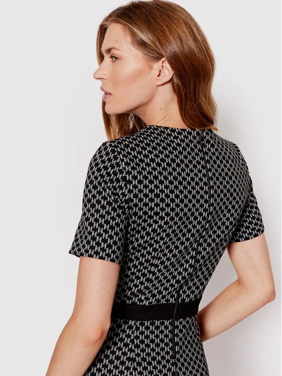 KARL LAGERFELD Γυναίκες Καθημερινά Φορέματα Φόρεμα καθημερινό 221W1310 Μαύρο Regular Fit Μαύρο 4 KARL LAGERFELD Γυναίκες Καθημερινά Φορέματα Φόρεμα καθημερινό 221W1310 Μαύρο Regular Fit Μαύρο - Image 4