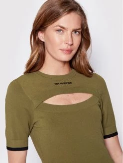 KARL LAGERFELD Γυναίκες Πουλόβερ Logo 221W2005 Πράσινο Slim Fit Πράσινο -KARL LAGERFELD Κατάστημα unnamed file 3280