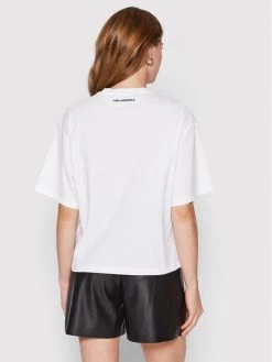KARL LAGERFELD Γυναίκες T-shirts T-Shirt Fringe Logo 221W1707 Λευκό Relaxed Fit Λευκό -KARL LAGERFELD Κατάστημα unnamed file 3284