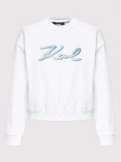 KARL LAGERFELD Γυναίκες Μπλούζες Μπλούζα Logo 221W1810 Λευκό Relaxed Fit Λευκό -KARL LAGERFELD Κατάστημα unnamed file 3291
