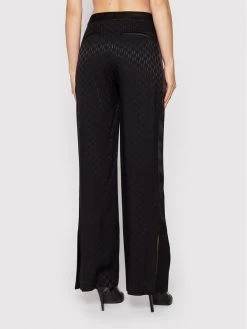 KARL LAGERFELD Γυναίκες Υφασμάτινα Παντελόνια Παντελόνι υφασμάτινο Monogram 221W1006 Μαύρο Bootcut Fit Μαύρο -KARL LAGERFELD Κατάστημα unnamed file 3294