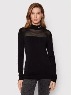 KARL LAGERFELD Γυναίκες Ζιβάγκο Mock 221W2001 Μαύρο Regular Fit Μαύρο